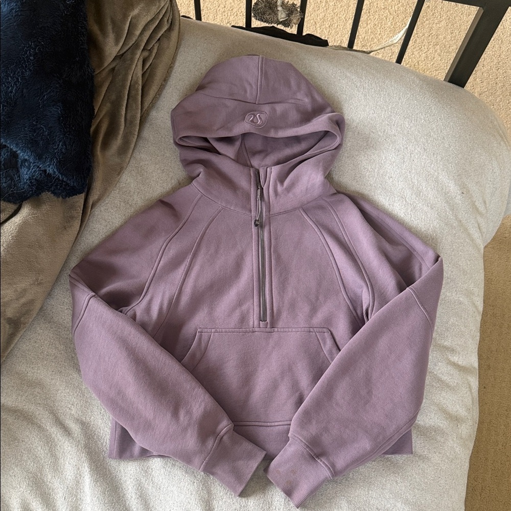 Lululemon purple scuba halfzip hoodie
